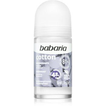 Babaria Deodorant Cotton кульковий антиперспірант з поживним ефектом 50 мл - зображення 1