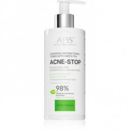 APIS Professional Acne-Stop Home TerApis заспокійливий очищаючий тонік для жирної та проблемної шкіри 300 мл