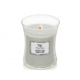 WoodWick Ароматична свіча  Medium Lavender & Cedar 275 г (1666266E)