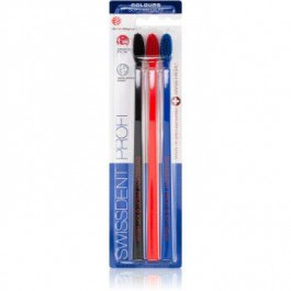 Swissdent Profi Colours зубні щітки 3 шт м'яка - середньої жорсткості black, red, blue 3 кс