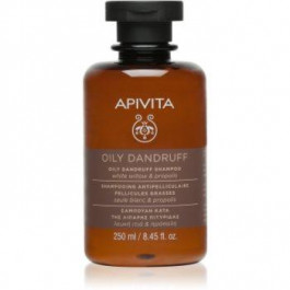   Apivita Holistic Hair Care White Willow & Propolis шампунь проти лупи для жирного волосся 250 мл