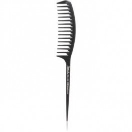 Janeke Carbon Fibre Fashion Comb with a long tail and wavy frame Гребінець для волосся 21,5 x 3 cm