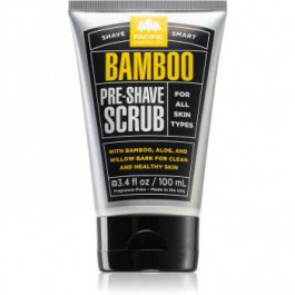 Pacific Shaving Bamboo Pre-Shave Scrub пілінг для обличчя до гоління для чоловіків 100 мл