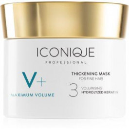 ICONIQUE Professional V+ Maximum volume Thickening mask інтенсивна маска для об’єму для тонкого волосся 100 мл