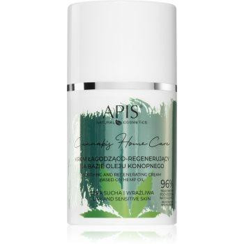 APIS Professional Cannabis Home Care легкий зволожуючий крем для сухої та чутливої шкіри 50 мл - зображення 1