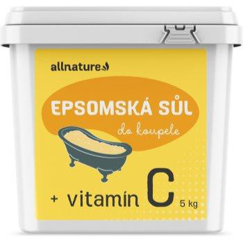 Allnature Epsom salt Vitamin C сіль для ванни з вітаміном С 5000 гр - зображення 1
