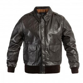   Mil-Tec US A2 Leather Flight Jacket - Brown (10460009-904)