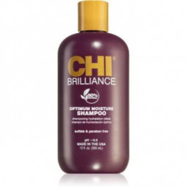 CHI Brilliance Optimum Moisture Shampoo зволожуючий шампунь для блиску та шовковистості волосся 355 мл