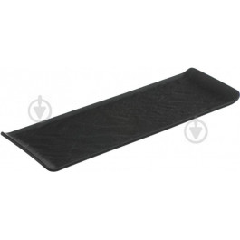 Fiora Блюдо прямоугольное Lavastone Black Surf 30x10 см (52009)