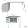 Art Metal Furniture Delta DL-100L білий/блеквуд ячмінний (521594) - зображення 7