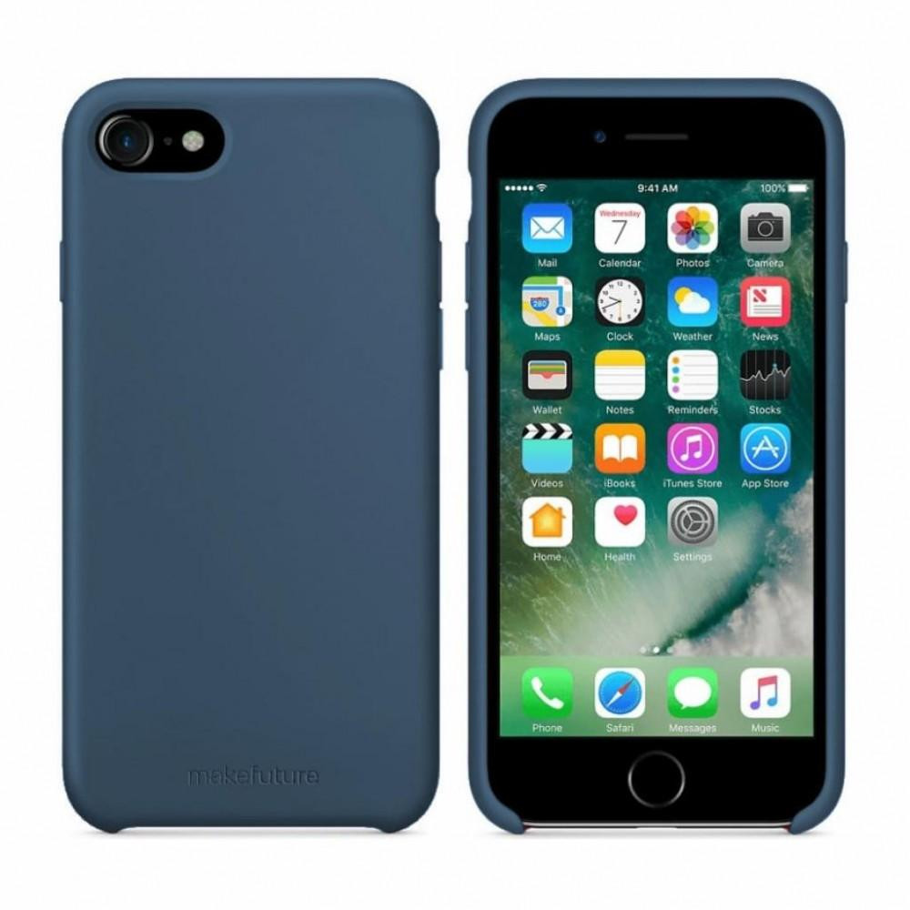 MakeFuture Silicone Case Apple iPhone 7, iPhone 8 Blue (MCS-AI7/8BL) - зображення 1