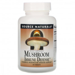 Source Naturals Комплекс Source Naturals Mushroom Immune Defense для поддержки иммунной системы 60 таб (SN1609)