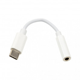 PowerPlant USB-C - mini-jack 3.5 мм 0.2м White (CA913213)