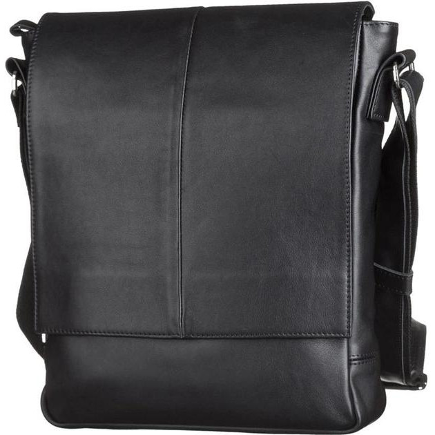 SHVIGEL Мужская сумка из натуральной кожи  00859 Черная - зображення 1