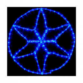 DeLux MOTIF Star 6 кон. 60*60см 13 flash синий IP44 (90012984)