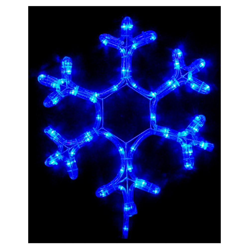 DeLux MOTIF Snowflake 40см 12 flash синий IP44 EN (90012962) - зображення 1