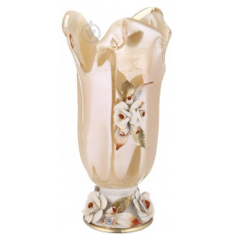 White Cristal Ваза  Tulipan скляна VS 2800/HNY/C 35 см медова