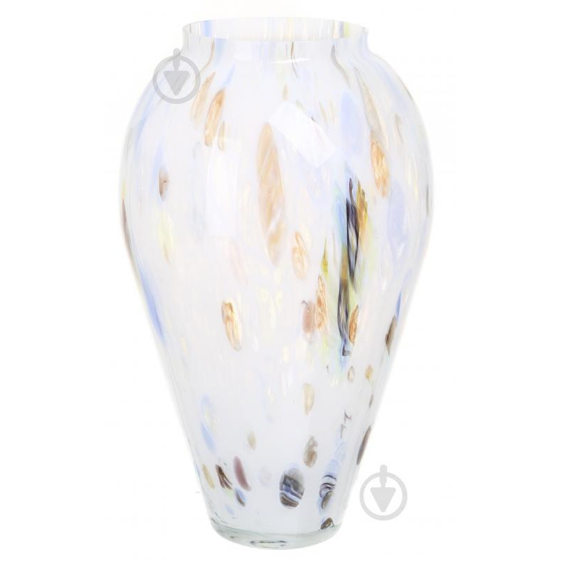 Antonio Tammaro Ваза скляна  Globo 40,5 см білий мурин (VAS4577-390) - зображення 1