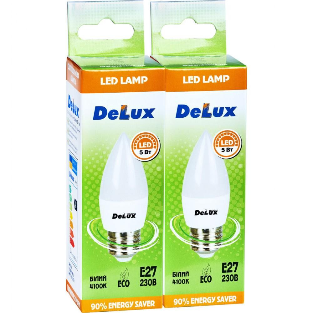 DeLux LED BL37B 5W 4100K 220V E27 набор 2 шт (90006989) - зображення 1