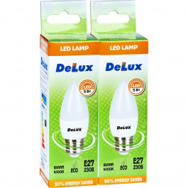 DeLux LED BL37B 5W 4100K 220V E27 набор 2 шт (90006989)