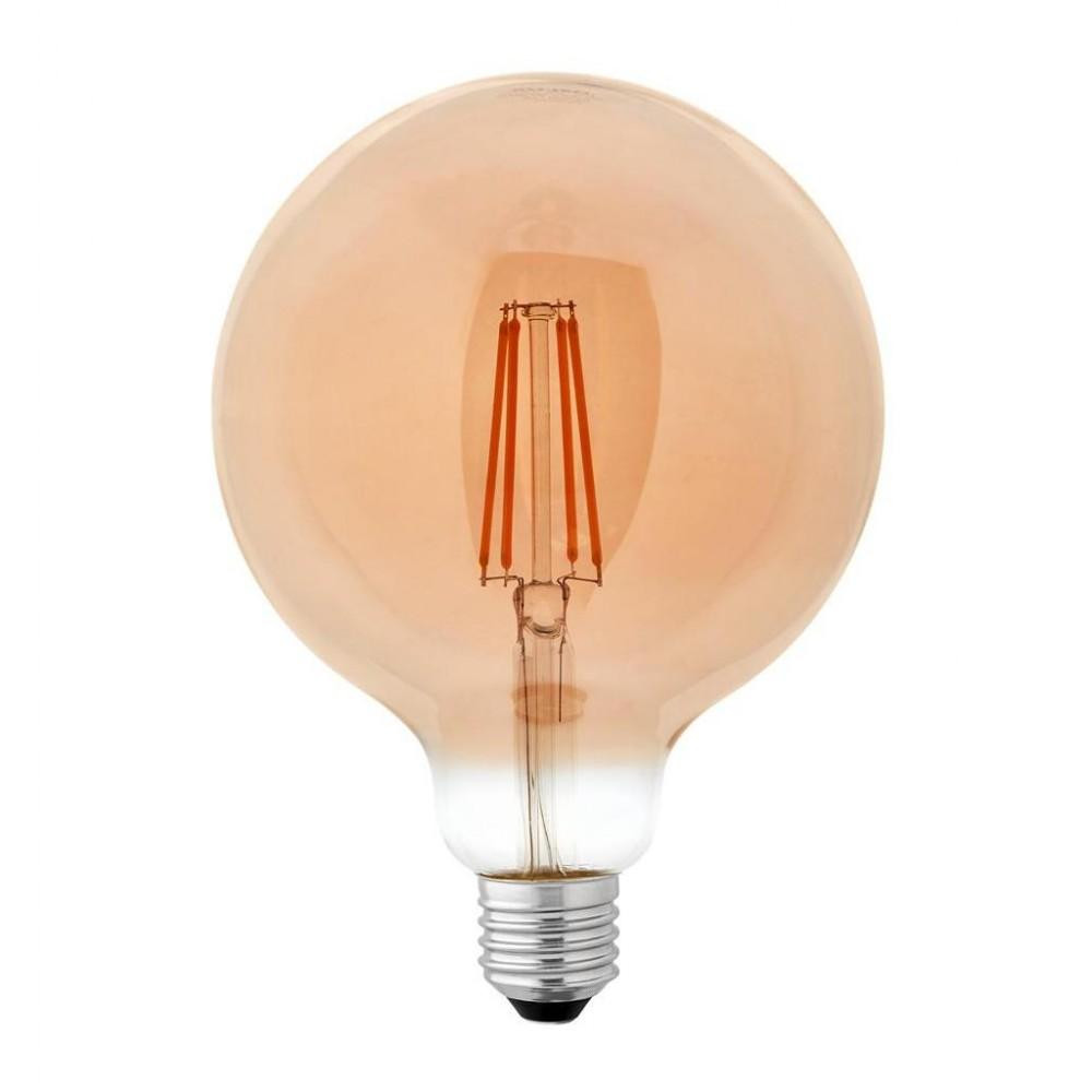 DeLux LED Globe G125 8W 2700К E27 Amber Filament (90016726) - зображення 1