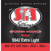 SIT strings S942 Extra Light Power Wound Nickel Electric Guitar Strings 9/42 - зображення 1