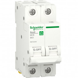   Schneider Electric Resi9 63A 2P кривая В 6кА (R9F02263)