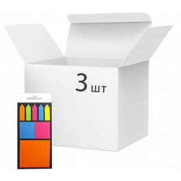 VGR Набор стикеров-закладок пластиковых №6  Микс цветов 3 упаковки (Я45631_VR22305_№6_3)