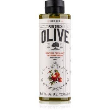 Korres Pure Greek Olive & Pomegranate енергетичний гель для душа 250 мл - зображення 1