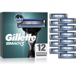   Gillette Mach3 Змінні картриджі 12 кс