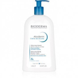 Bioderma Atoderm Shower Cream поживний крем для душу для нормальної та сухої чутливої шкіри 1000 мл
