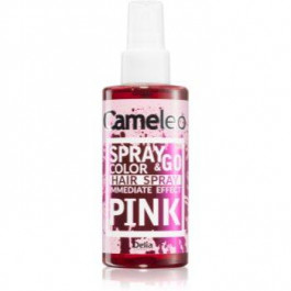   Delia Cosmetics Cameleo Spray & Go кольоровий спрей для волосся відтінок PINK 150 мл