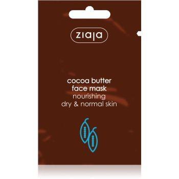 Ziaja Cocoa Butter поживна маска для нормальної та сухої шкіри 7 мл - зображення 1