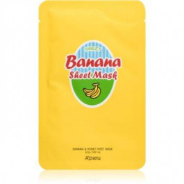 A'PIEU Banana поживна косметична марлева маска для розгладження та роз'яснення шкіри 23 гр