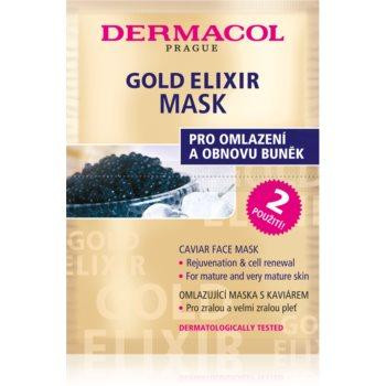 Dermacol Gold Elixir маска для шкіри обличчя з екстрактом ікри  2x8 гр - зображення 1