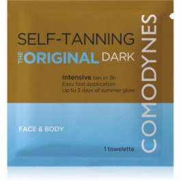 Comodynes Self-Tanning Towelette серветки для автозасмаги для обличчя та тіла відтінок dark 8 кс