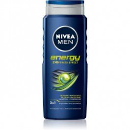 Nivea Men Energy гель для душу для обличчя, тіла та волосся  500 мл