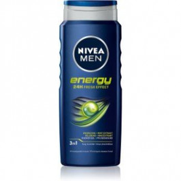   Nivea Men Energy гель для душу для обличчя, тіла та волосся  500 мл