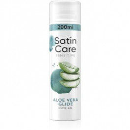 Gillette Satin Care Sensitive Skin гель для гоління для жінок Aloe Vera 200 мл