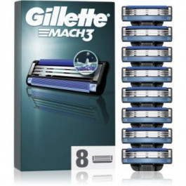   Gillette Mach3 Змінні картриджі 8 кс