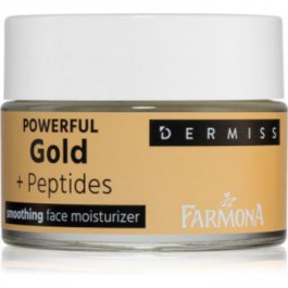 Farmona Dermiss Powerful Gold + Peptides зволожуючий та розгладжуючий крем для обличчя 50 мл