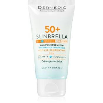 Dermedic Sunbrella захисний крем для жирної та комбінованої шкіри SPF 50+ 50 гр - зображення 1