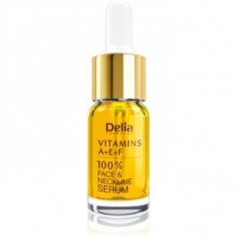 Delia Cosmetics Professional Face Care Vitamins A+E+F сироватка проти зморшок для обличчя та зони декольте  10 мл