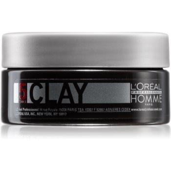 L'Oreal Paris Homme 5 Force Clay Моделююча глина сильної фіксації 50 мл - зображення 1