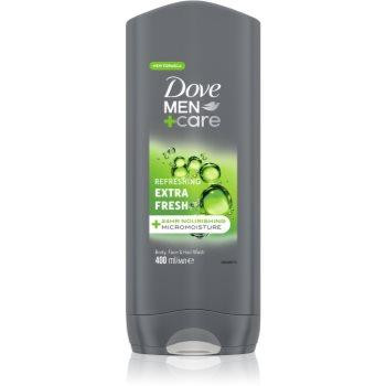 Dove Men+Care Extra Fresh гель для душу для тіла та обличчя 400 мл - зображення 1