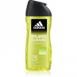 Adidas Pure Game гель для душу для обличчя, тіла та волосся 3в1 250 мл