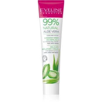 Eveline 99% Natural Aloe Vera заспокійливий крем для видалення волосся лінія бікіні та пахви 125 мл - зображення 1