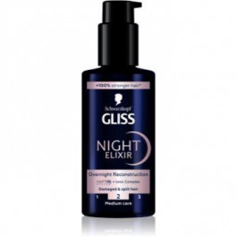 Schwarzkopf Gliss Night Elixir незмивний еліксір для волосся з посіченими кінчиками 100 мл