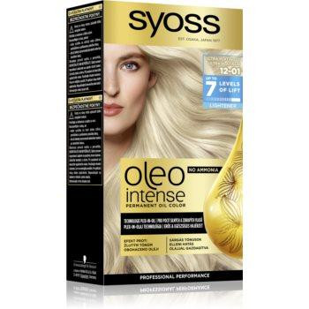 Syoss Oleo Intense перманентна фарба для волосся з олією відтінок 12-01 Ultra Platinum 1 кс - зображення 1