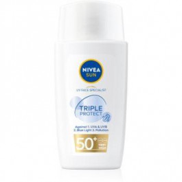 Nivea Sun Triple Protect легкий зволожуючий крем для засмаги SPF 50+ 40 мл